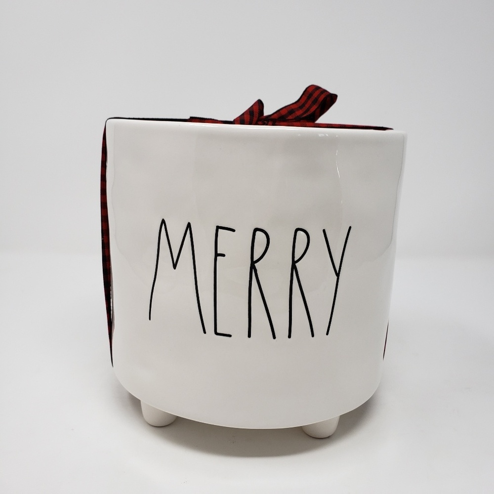 {RAE•DUNN} MERRY Containter Plant Pot